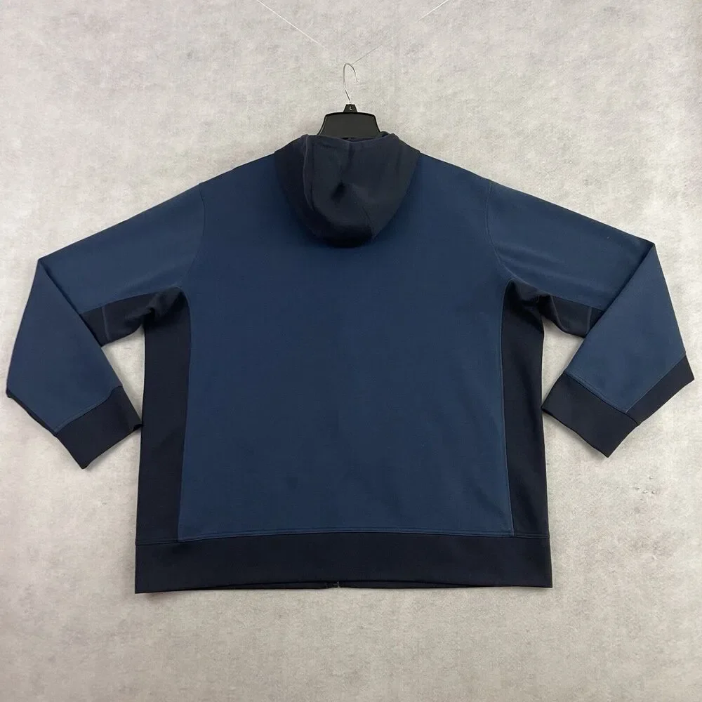 The North Face Jacket Mens Size XXL Blue Thermal Full Zip Hooded NF0A2TDE